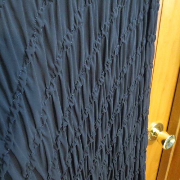 Joseph Ribkoff Black Bias Cut Maxi Chiffon Lined Knit Skirt Size 14 - Picture 4 of 10